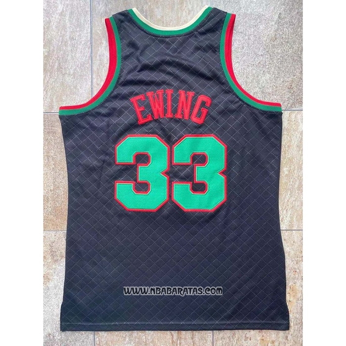Camiseta New York Knicks Patrick Ewing #33 Mitchell & Ness 1991-92 Negro